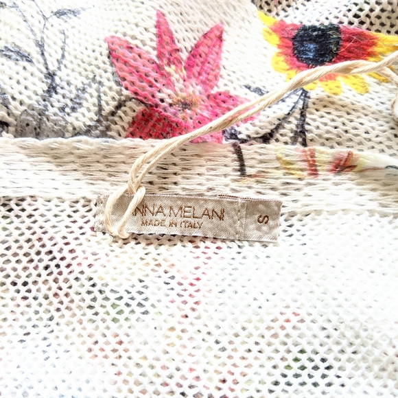 NWT Lightweight Italian Floral Tape Yarn Sweater - Picture 7 of 8